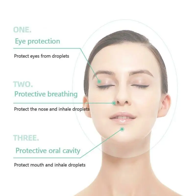 

Removable Clear Full Face Protective Shield Hat-Mounted Transparent Mask Protective Face Mask Plastic Anti-fog Saliva Windproof