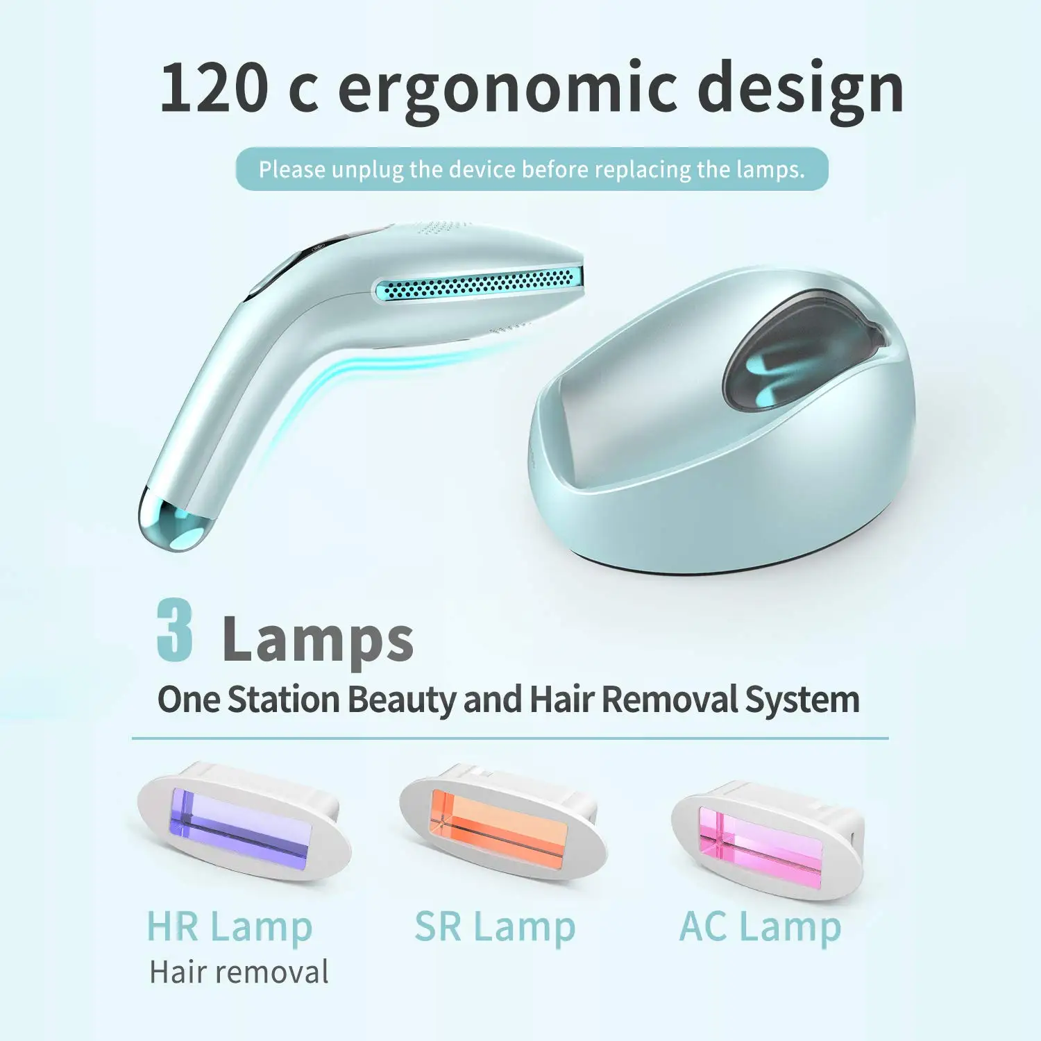 Лазерный эпилятор DEESS GP590 удаление волос на долгое время 0 9 с безболезненное