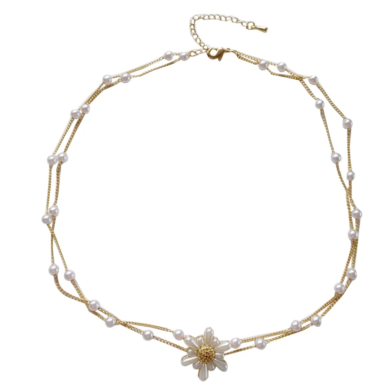 Модная бижутерия ожерелье-чокер Лидер продаж Двухслойное ожерелье с подвеской