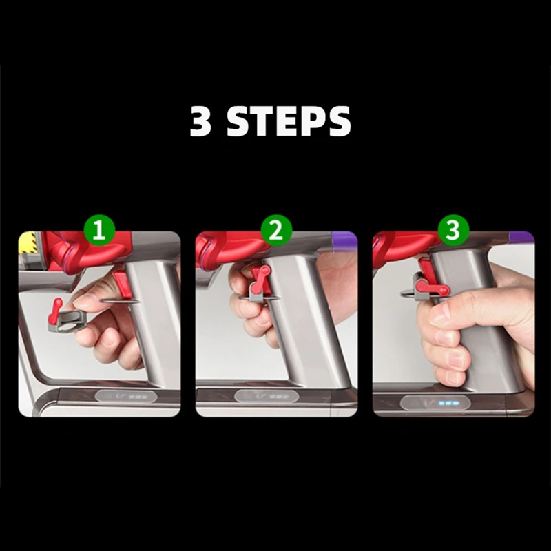 

HOT-Trigger Lock for Dyson V6 V7 V8 V10 V11 Vacuum Cleaner, Power Button Lock Accessories, Free Your Finger