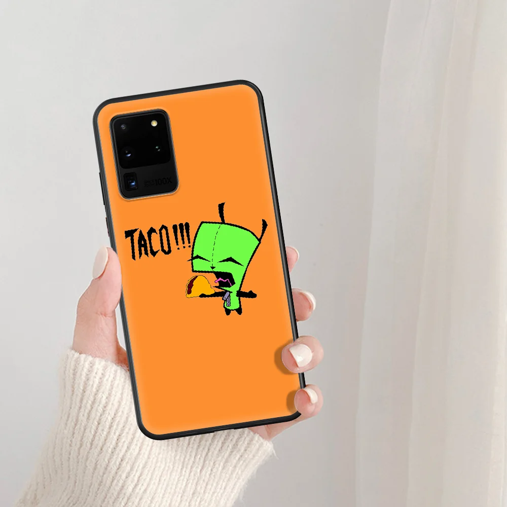 

Tacos Time Phone Case For Samsung Galaxy Note S 8 9 10 20 Plus E Lite Uitra black Coque 3D Hoesjes Silicone Cover Fashion Shell
