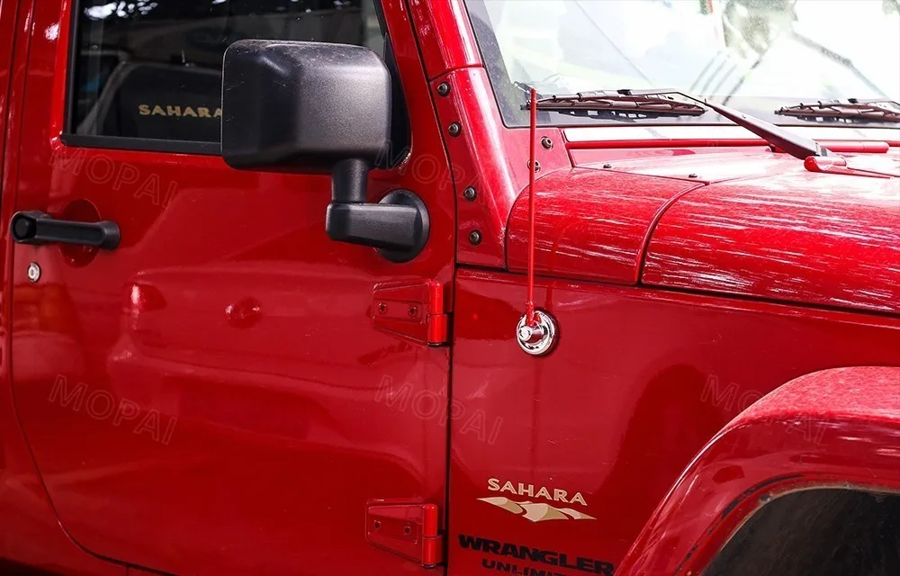 Автомобильные наклейки MOPAI для Jeep Wrangler JK 2007+ автомобильная антенна, декоративная крышка для Jeep Wrangler JL+ автомобильные аксессуары