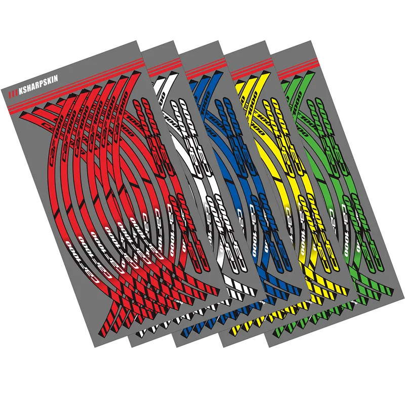 12 X Толстые края внешний обод наклейка полоса колесные наклейки для HONDA CBF1000 honda CBF