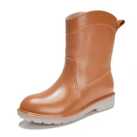 high top fashion rain boots women waterproof solid walking shoes lady girls antiskid wading rainy shoes for school street aqua