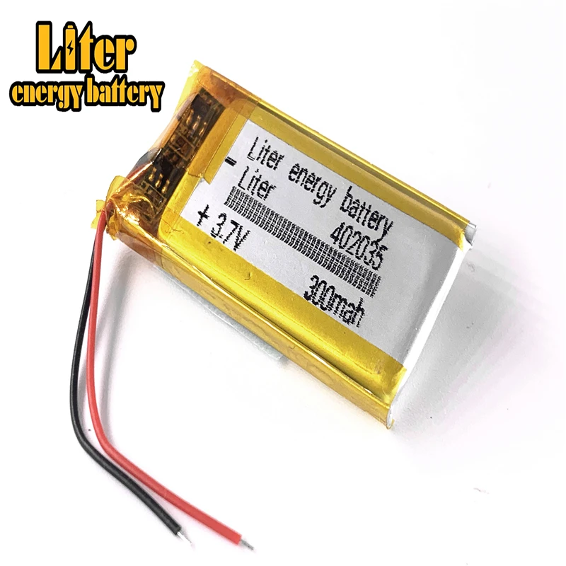 2 шт. 3 7 в 300 мАч 402035 литий-ионный полимерный/литий-ионный аккумулятор для игрушек
