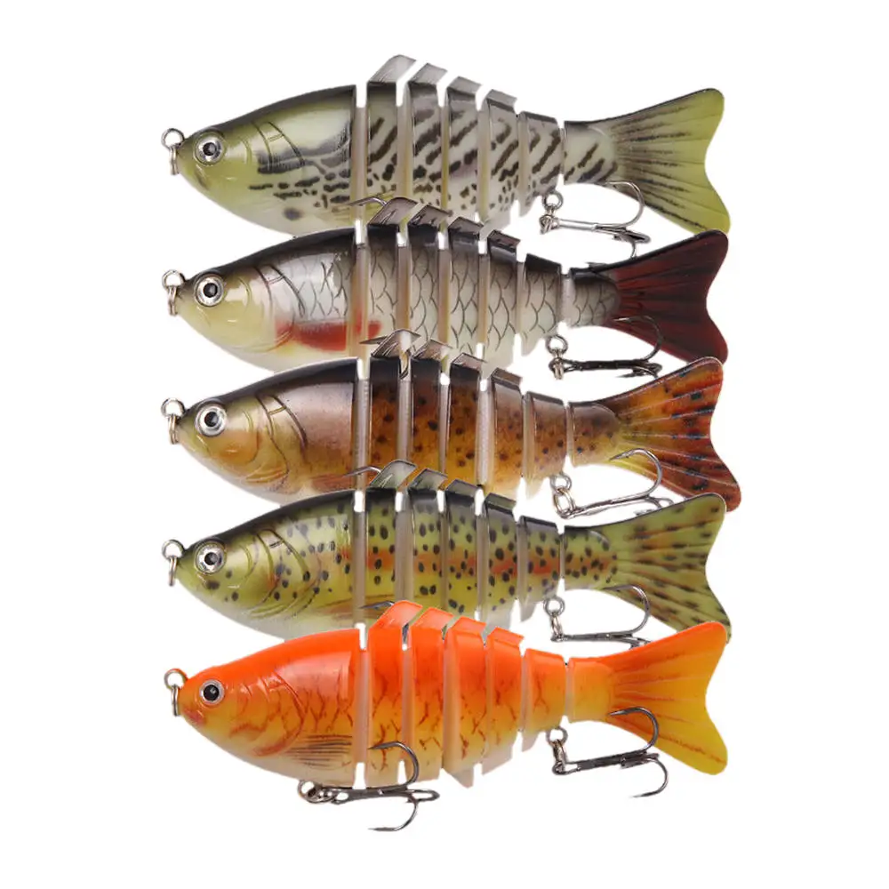 5 шт./лот рыболовные приманки жесткая наживка многосекционная приманка для