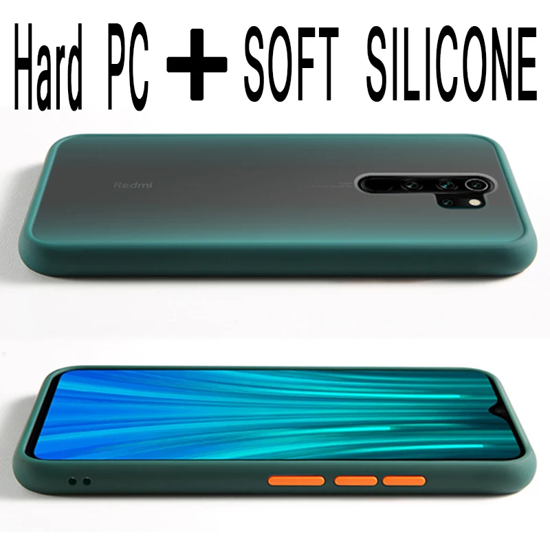 

Transparent Matte Frame Phone Case For Xiaomi Redmi A3 9 Note 6 7 7S 7A 8A 8T 8 Pro K20 Mi 9T 10 Pro Lite Silicone Back Cover