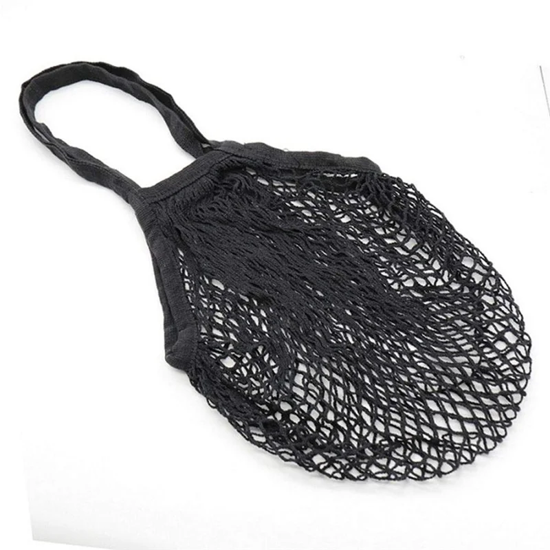 Eco shopping bag Многоразовый сетчатый мешок из хлопка струнный Органайзер хлопковая Сетчатая Сумка для покупок для продуктовых покупок пляжная сумка для хранения фруктов и овощей - Цвет: Eco shopping bag