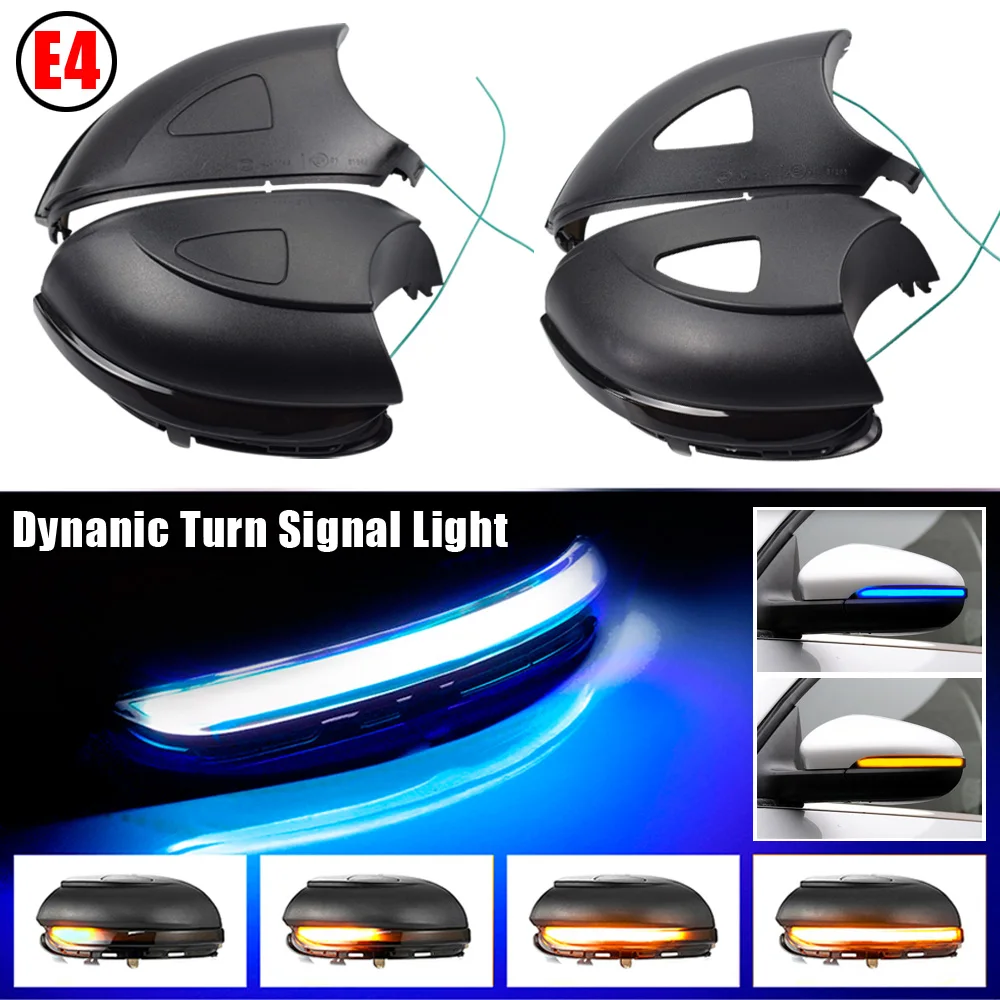 

For VW GOLF 6 MK6 GTI R32 08-14 Touran LED Dynamic Turn Signal Light Side Wing Rearview Mirror Indicator Lamp With Bottom Shell