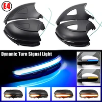 for vw golf 6 mk6 gti r32 08 14 touran led dynamic turn signal light side wing rearview mirror indicator lamp with bottom shell