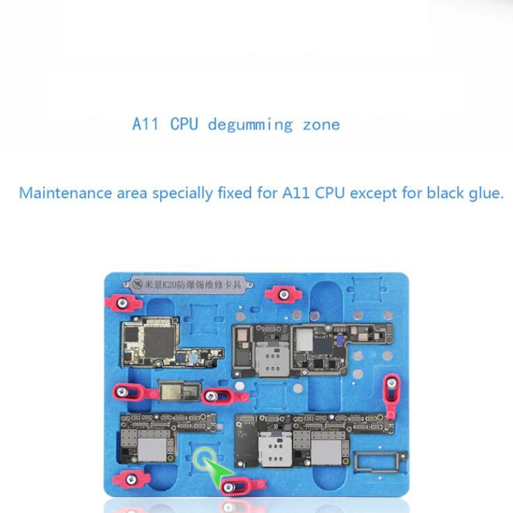 K20 Pcb держатель ремонт приспособление для Iphone X Xs Max материнская плата посадки олова с Bga трафарет A12 удалить черный клей