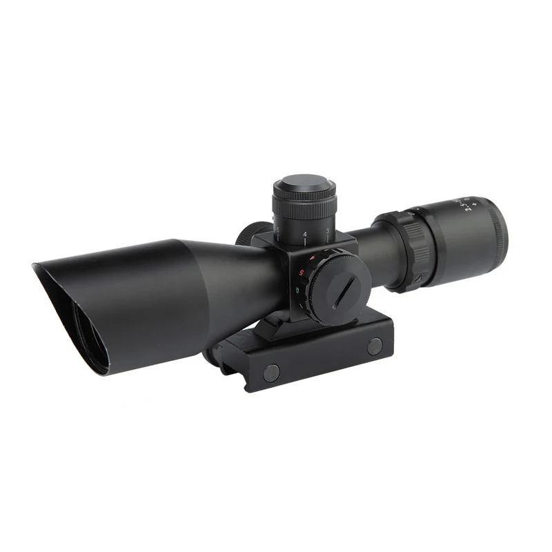 2,5-10x40 короткий прицел с двойной подсветкой для охоты Crosshair винтовочный оптический прицел