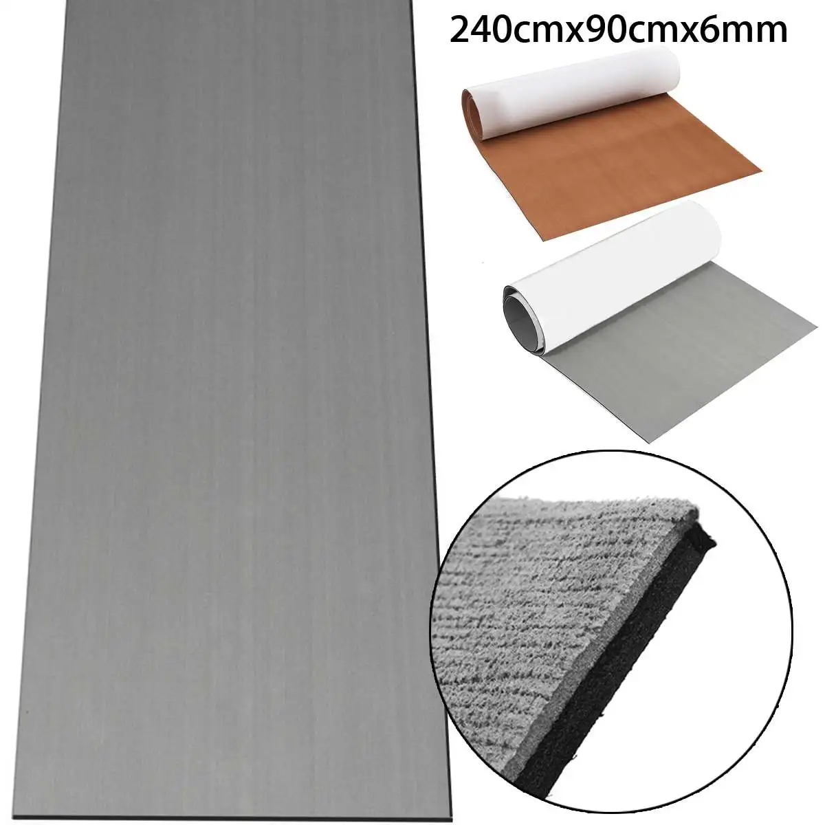 

Self-Adhesive EVA Foam Boat Marine 90x240cmx6mm Boat Teak Decking Sheet Flooring Faux Boat Decking Sheet Accessories Marine