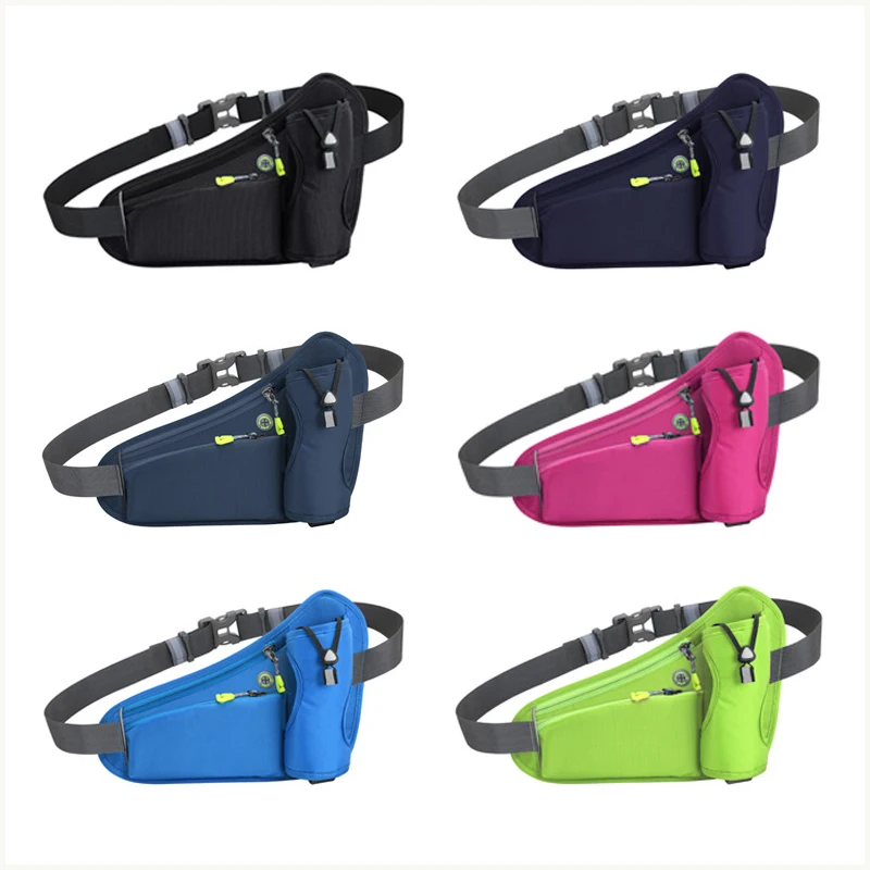 Waist Bags Waterproof Mobile Phone Water Bottle Holder Waist Bag Running Kettle Sport Nylon Waist Packs Belt Accessories