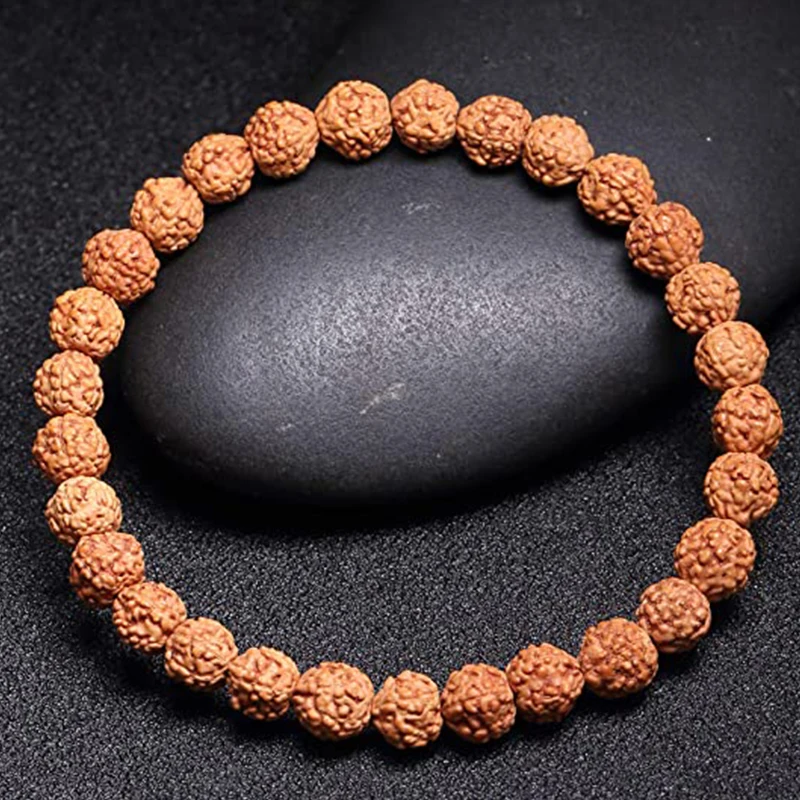 

Nature Vajra Bodhi Rudraksha Bracelets Men Meditation Mala Bead Bracelets for Women Jewelry New Prayer Tibetan Buddhism Bracelet