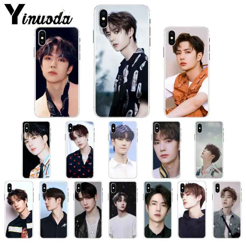 Мягкий силиконовый чехол Yinuoda Wang Yibo из ТПУ для iPhone 8 7 6 6S Plus 5 5S SE XR X XS MAX|Бамперы| |