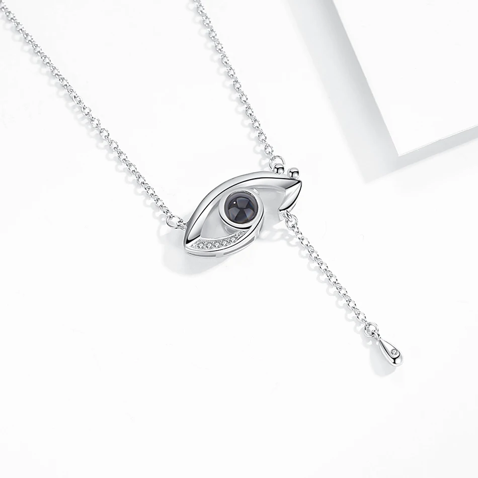 Турецкий глаз проекция 100 языков я люблю тебя ожерелье для женщин серебро 925 пробы