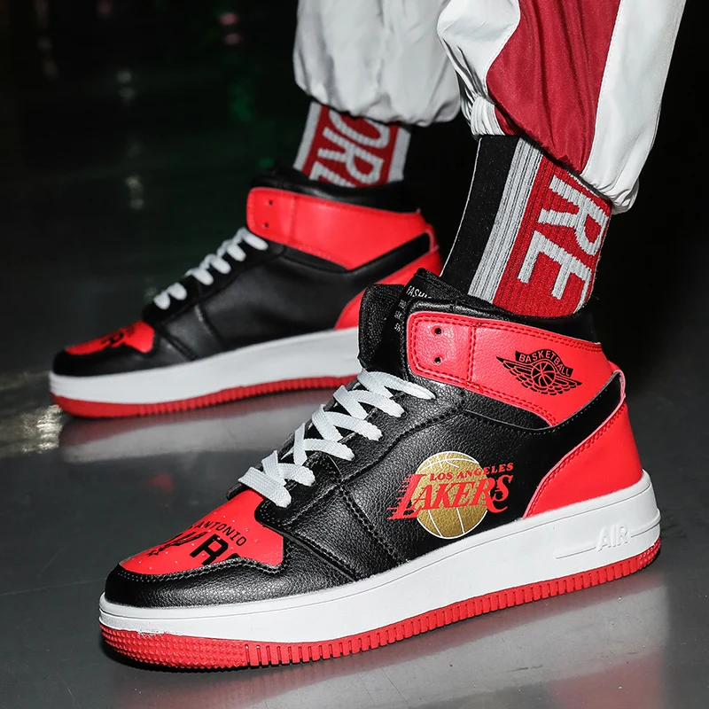 Basketball Sports Shoes male Non-slip Small size children's basketball shoes Wear-resisting High high top | Спорт и развлечения