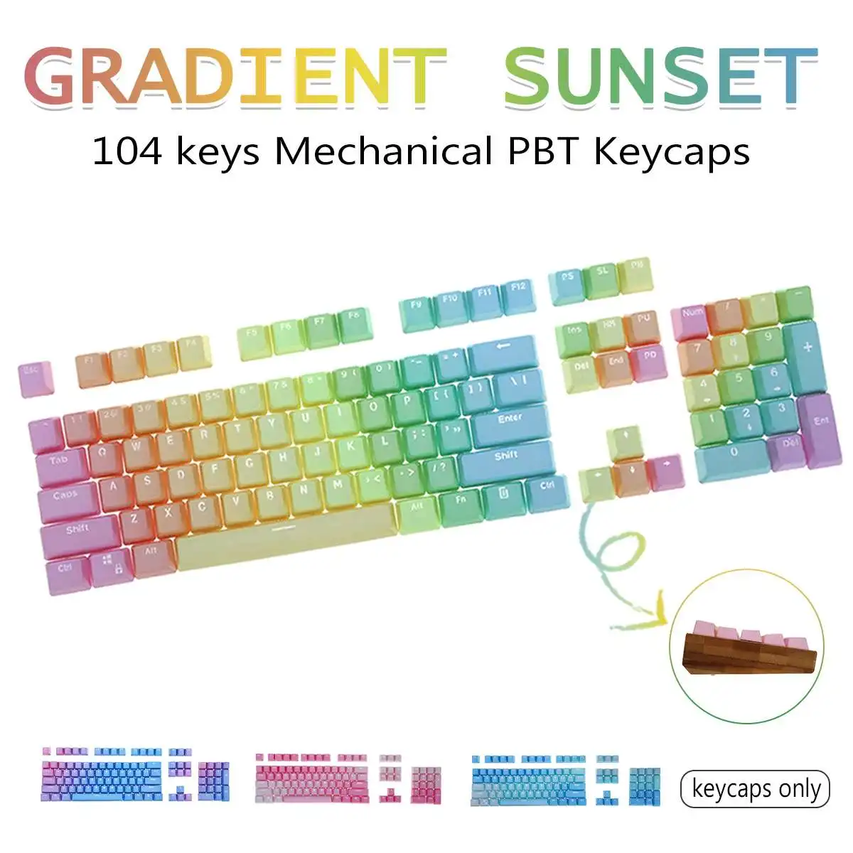 

Колпачки для клавиш с переключателями Cherry MX, 104 клавиши