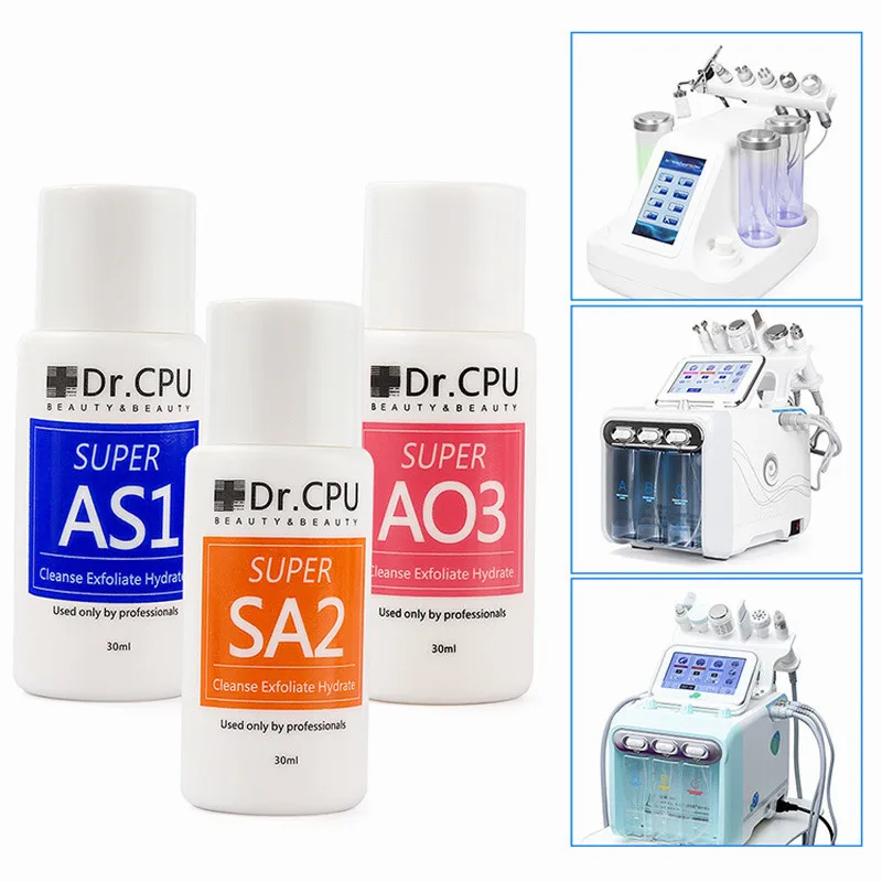 AS1 SA2 AO3 Aqua Peeling Solution 30ML Aqua Facial Serum Hydra Facial Serum For Normal Skin For Hydro Facial Dermabrasion