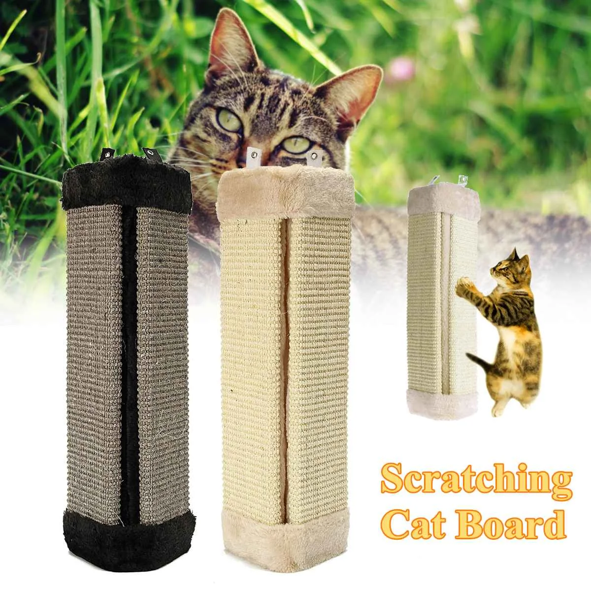 

2 Colors Cat Scratches Board Pet Kitten Wall Corner Scratching Mat Post Tree Scratcher Sisal Hemp Kitty Pet Plush Toys 49X23cm
