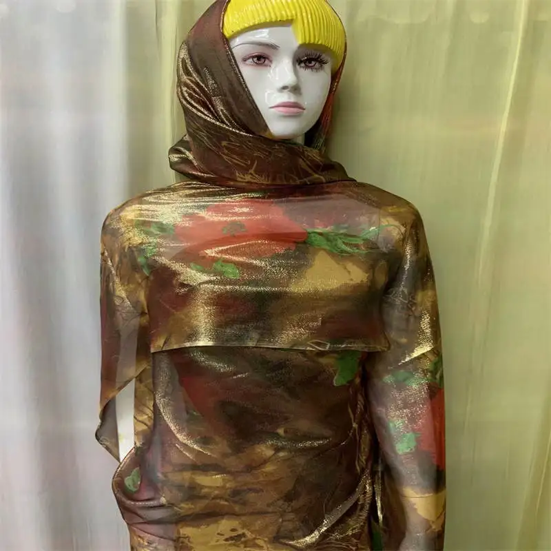 Свадебная кружевная ткань CEP/ Silk Georgette 5 ярдов женская одежда французское Тюлевое