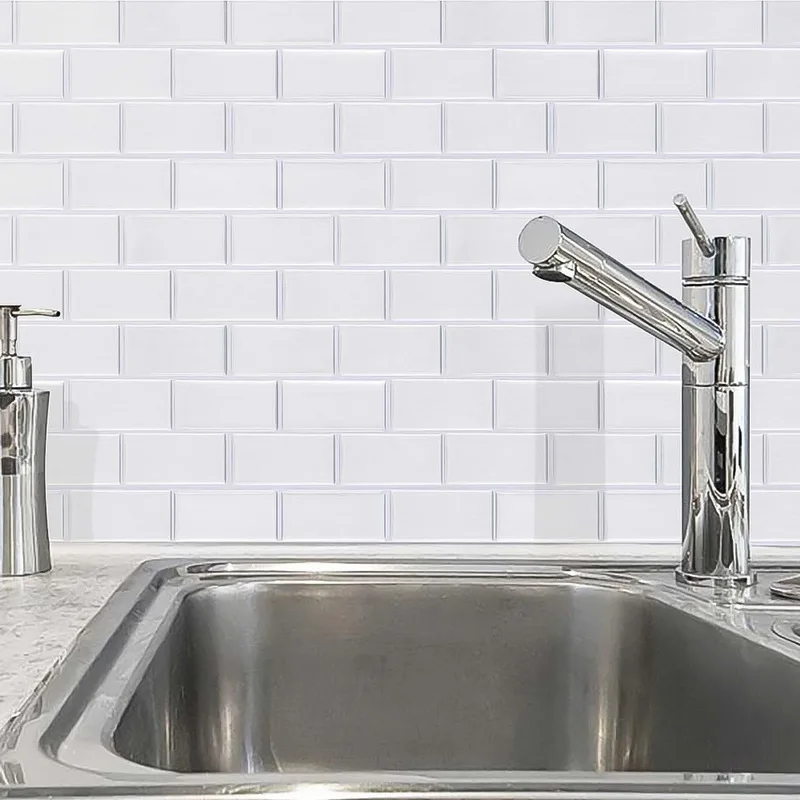 3D водостойкая самоклеящаяся плитка настенная наклейки на стену для кухни