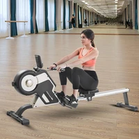 gt electromagnetic rowing machine magnetic tension system led display 8 level resistance adjustment fitness equipment