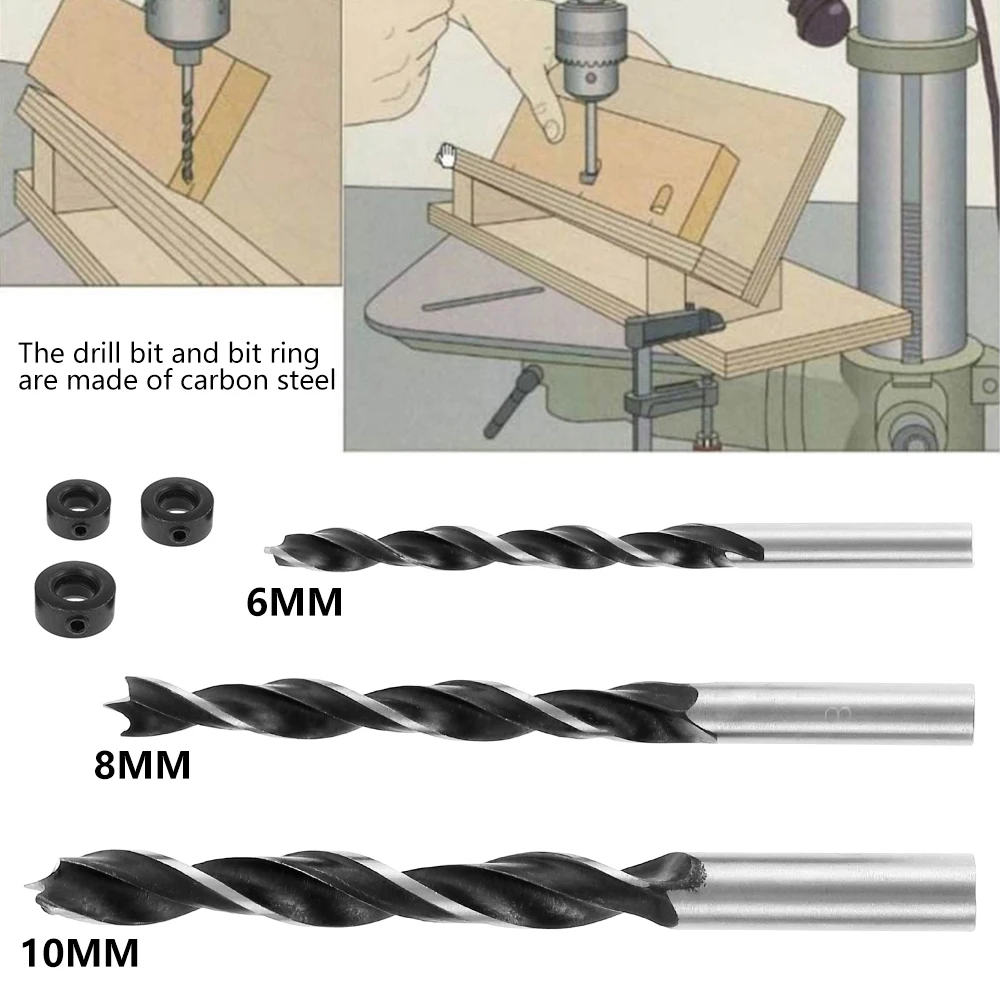 

Woodworking Oblique Hole Locator Drill Bits Pocket Hole Jig Kit 15 Degree Angle Drill Guide Set Hole Puncher DIY Carpentry Tools