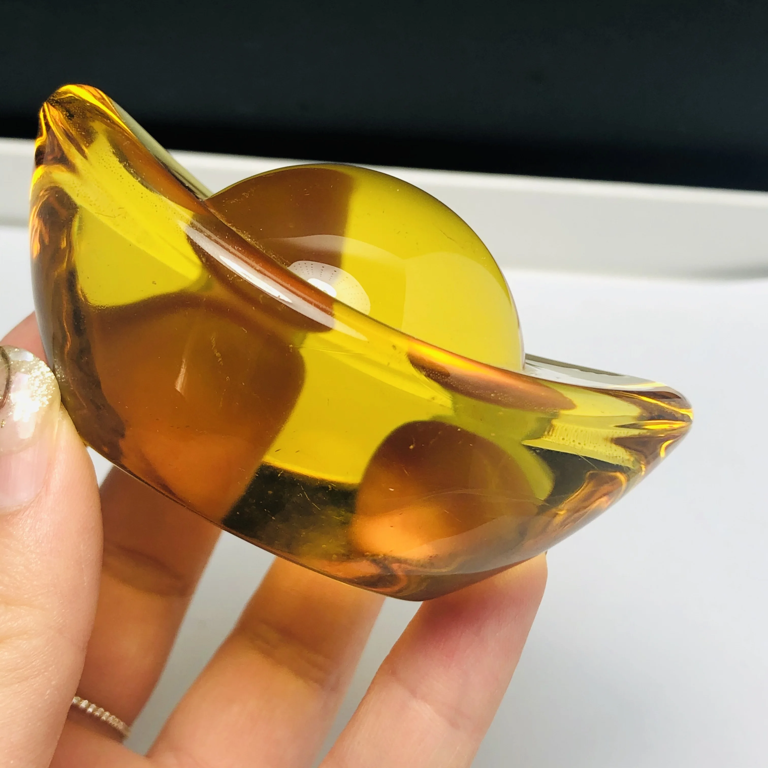 Натуральный золотой слиток в форме обуви ручной резной домашнее искусство