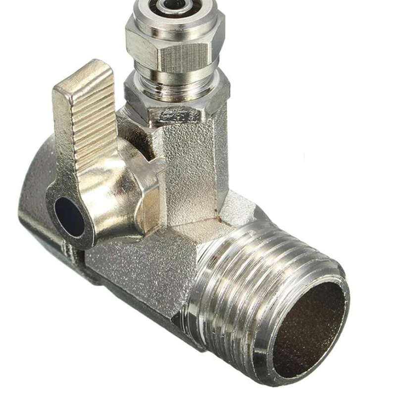 Адаптер для подачи воды из цинкового сплава от 1/2 дюйма до 1/4 кран с фильтром