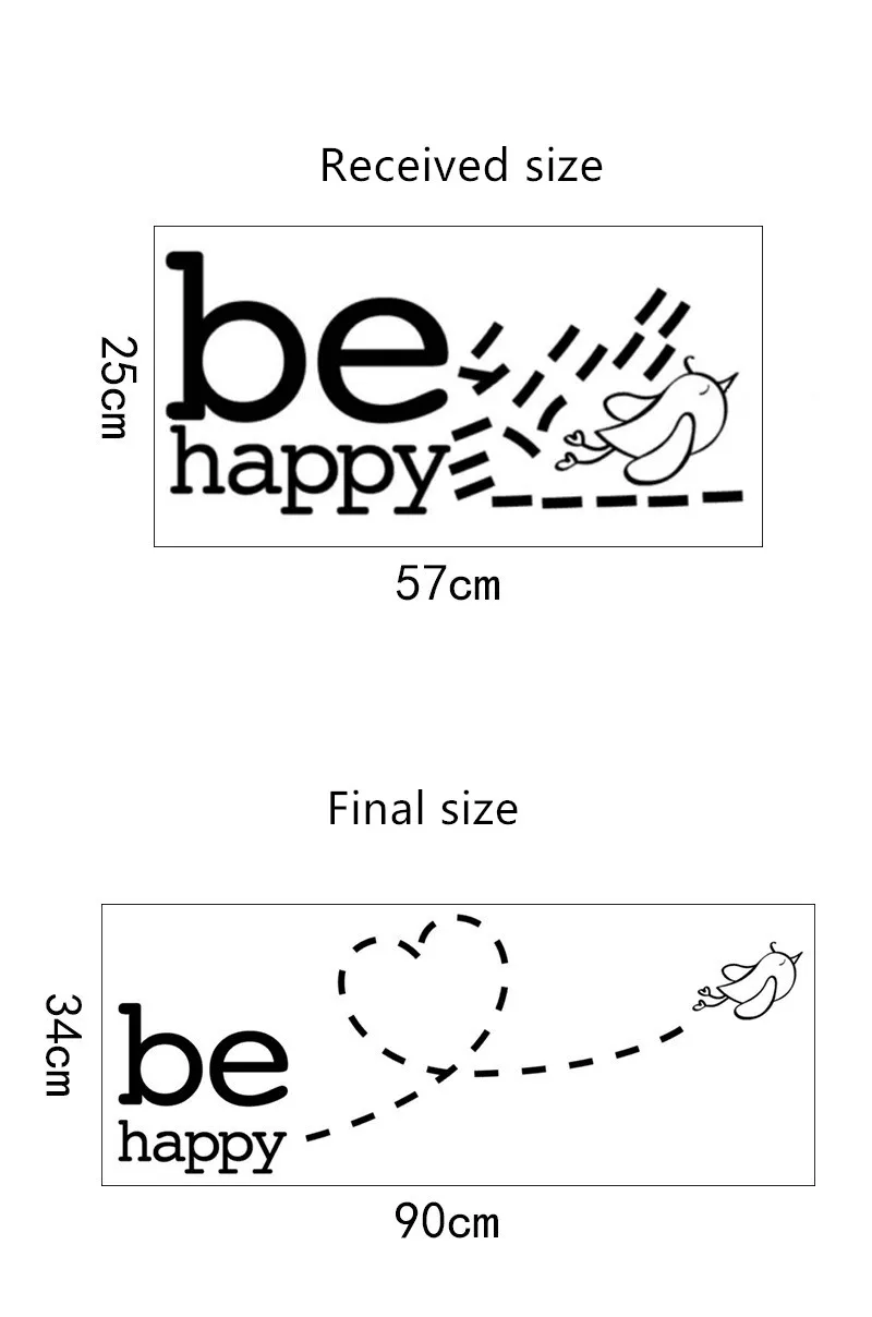 Счастливая летающая птица украшение для детской комнаты спальни съемная