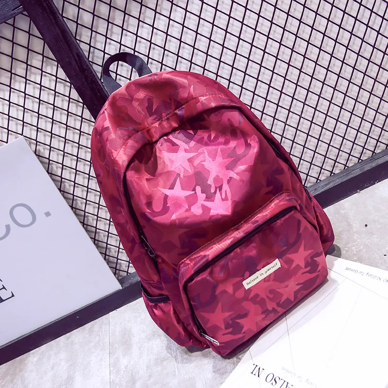 

2020 New Korean Version of The Wild Oxford Cloth Backpack Female Camouflage High School Student Bag Travel Backpack Mochilas