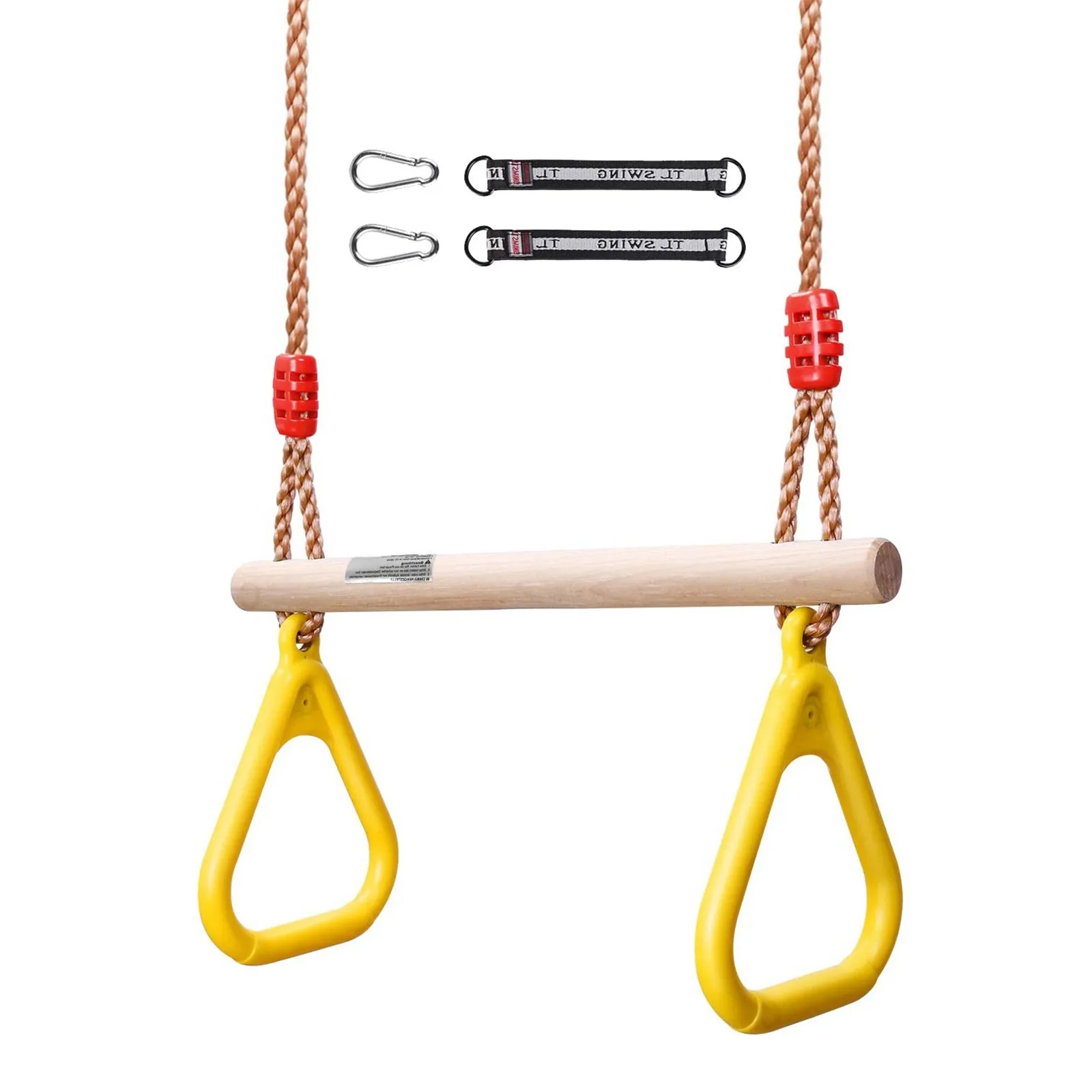 

With Plastic Gymnastics Ring Fitness Ring Swing Accessory Tools Multifunctional Swing Wooden Pole Children Yoga Ring #G4