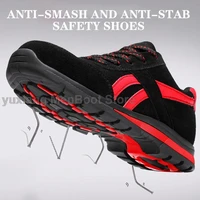 protective security shoes mens work boots anti puncutre safety shoes with steel toe cap anti piercing safety boots men footwear