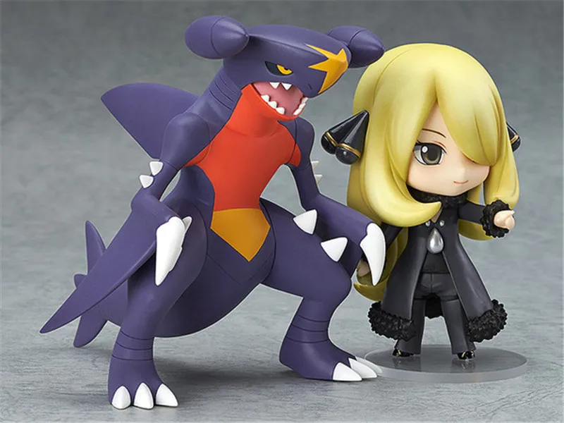 Новинка 10 см 2 шт./компл. Cynthia Garchomp экшн фигурка модель игрушки Аниме Мультфильмы