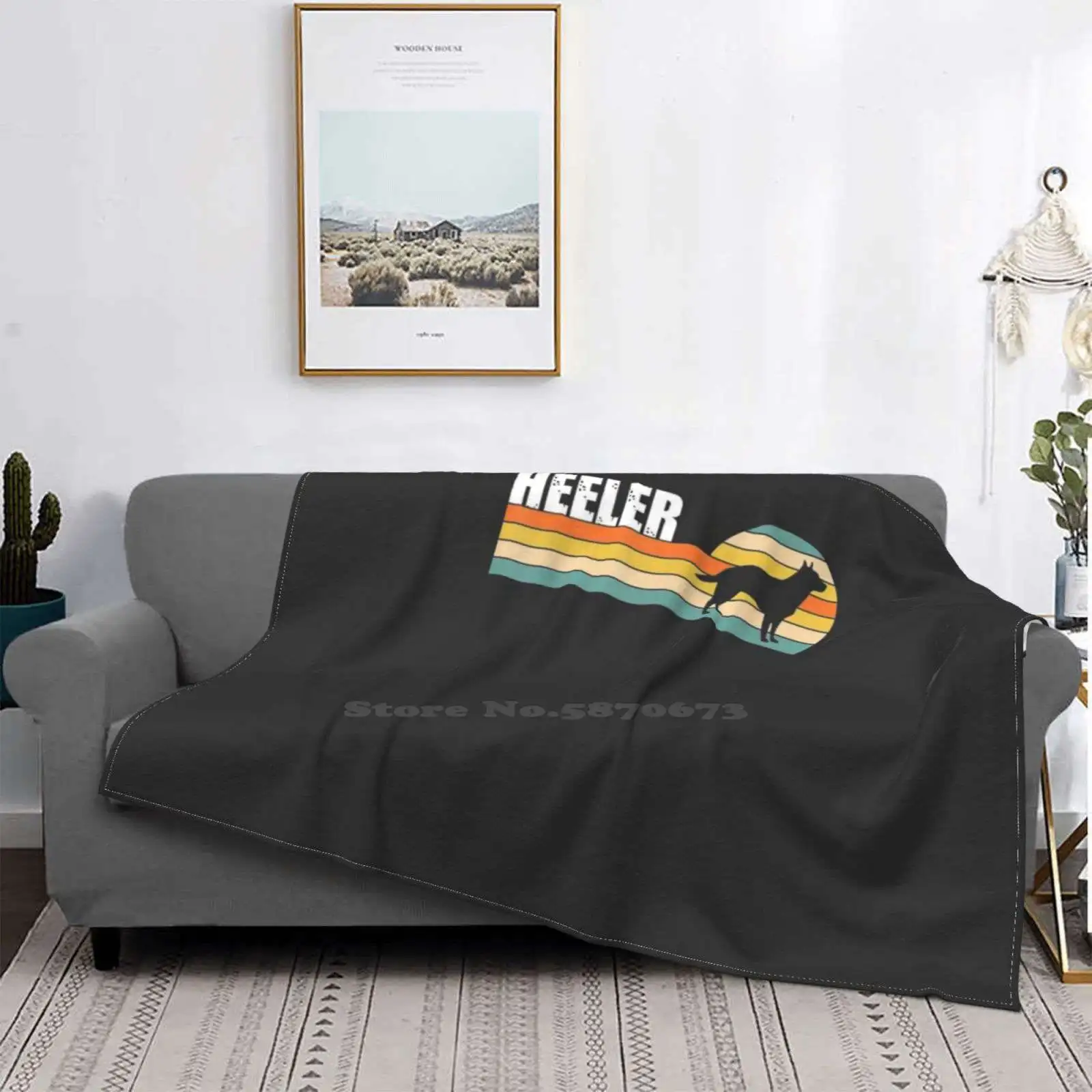 Heeler-Manta portátil Vintage para perros, sofá cama para casa, Camping, coche, avión,...