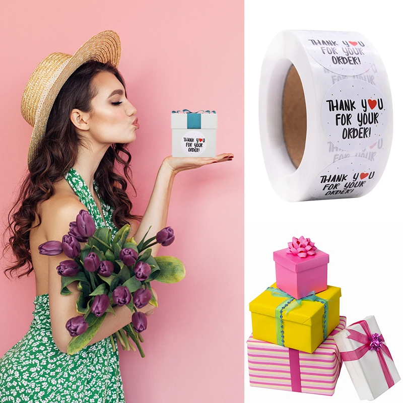 500 шт./рулон цветочные этикетки 1 дюйм|Украшения своими руками для вечеринки| |