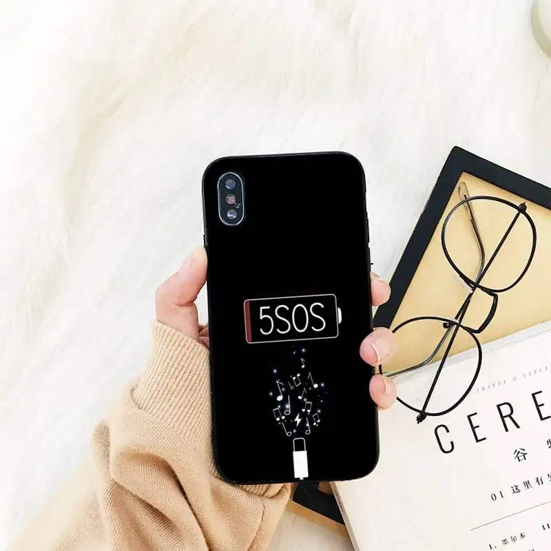 Yinuoda 5 SOS DIY окрашенный блестящий чехол для телефона iPhone 11 8 7 6 6S Plus X XS MAX 5S SE 2020 XR pro