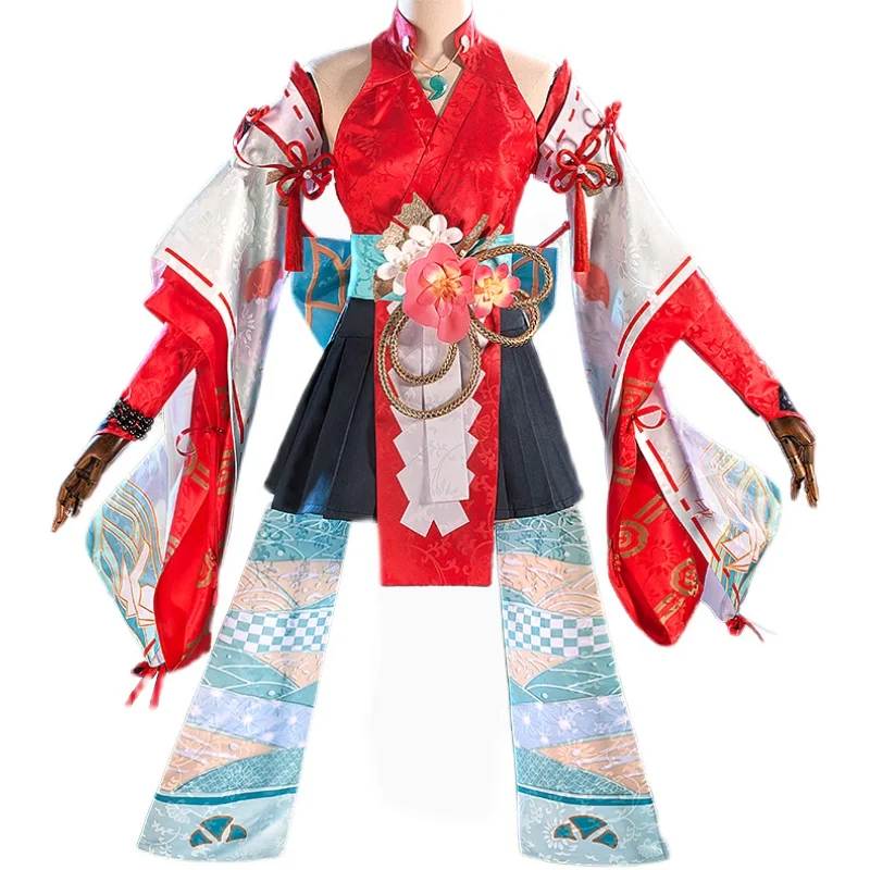 

Game Naraka: Bladepoint Cosplay Costumes Kurumi Lovely Dress Kimono Outfits Halloween Carnival Costumes for Women