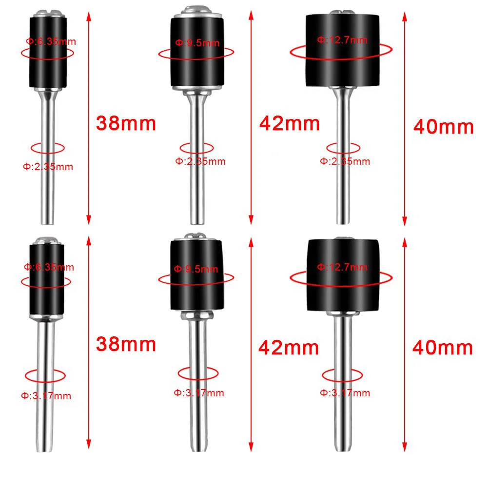 307/384 шт. шлифовальные ленты барабанная втулка 80 600 Грит оправка Dremel вращающаяся