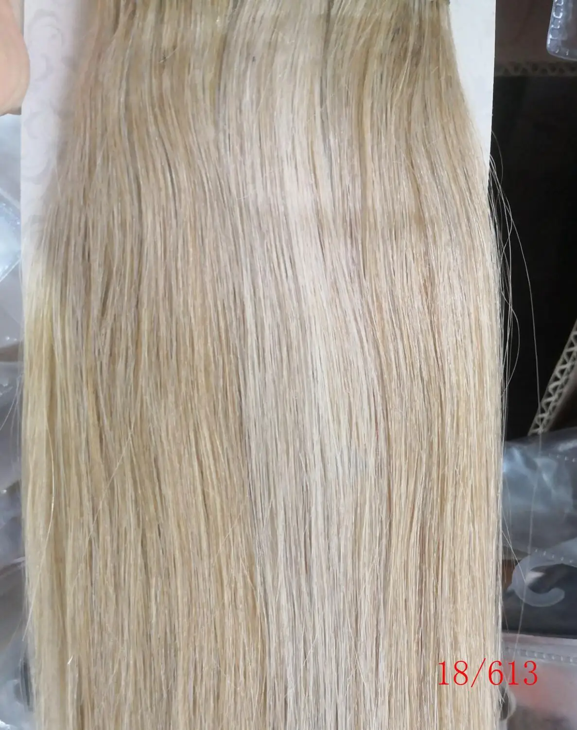 P18/613 Chocala Hair 2"-28" Искусственные волосы одинаковой направленности волос 1 шт. набор 220 г натуральные бразильские прямые волосы шт зажим для наращивания человеческих волос - Цвет: P18/613