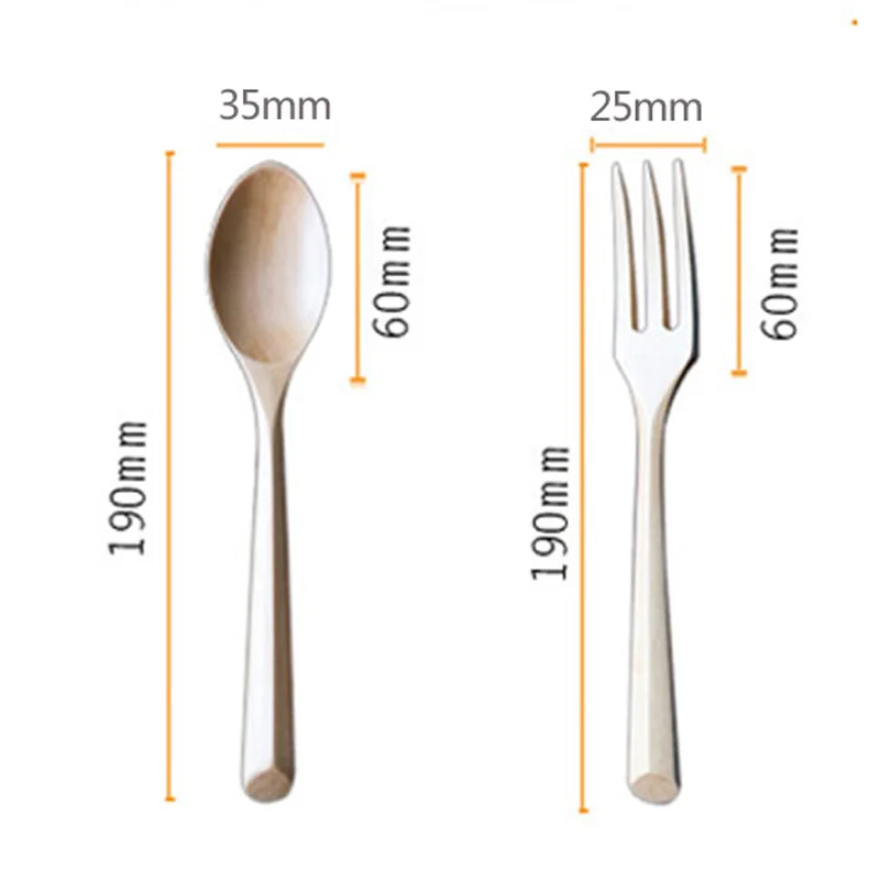 4 шт. деревянные ложки и вилки в японском стиле | Дом сад