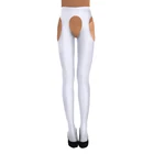 Сексуальное женское нижнее белье, Колготки с открытой промежностью, длинные колготки чулки с подтяжками для ночного клуба, эротические леггинсы, ночное белье