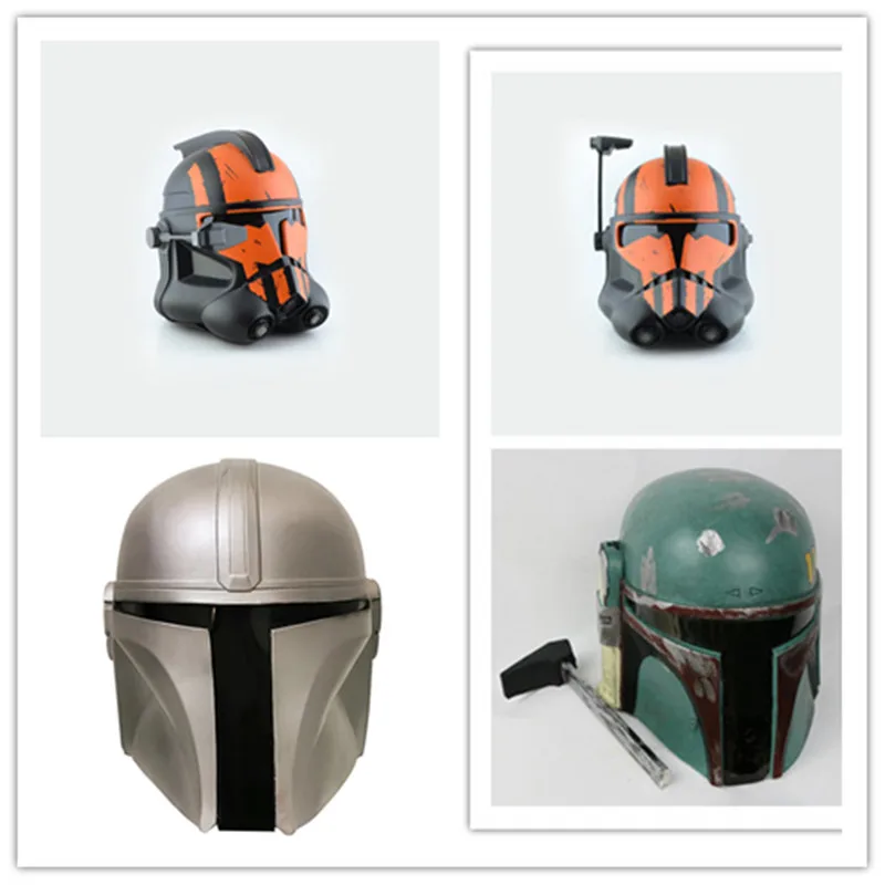 Новая маска костюмы из фильма Боба Фетт воин человек охотник за головами Косплей