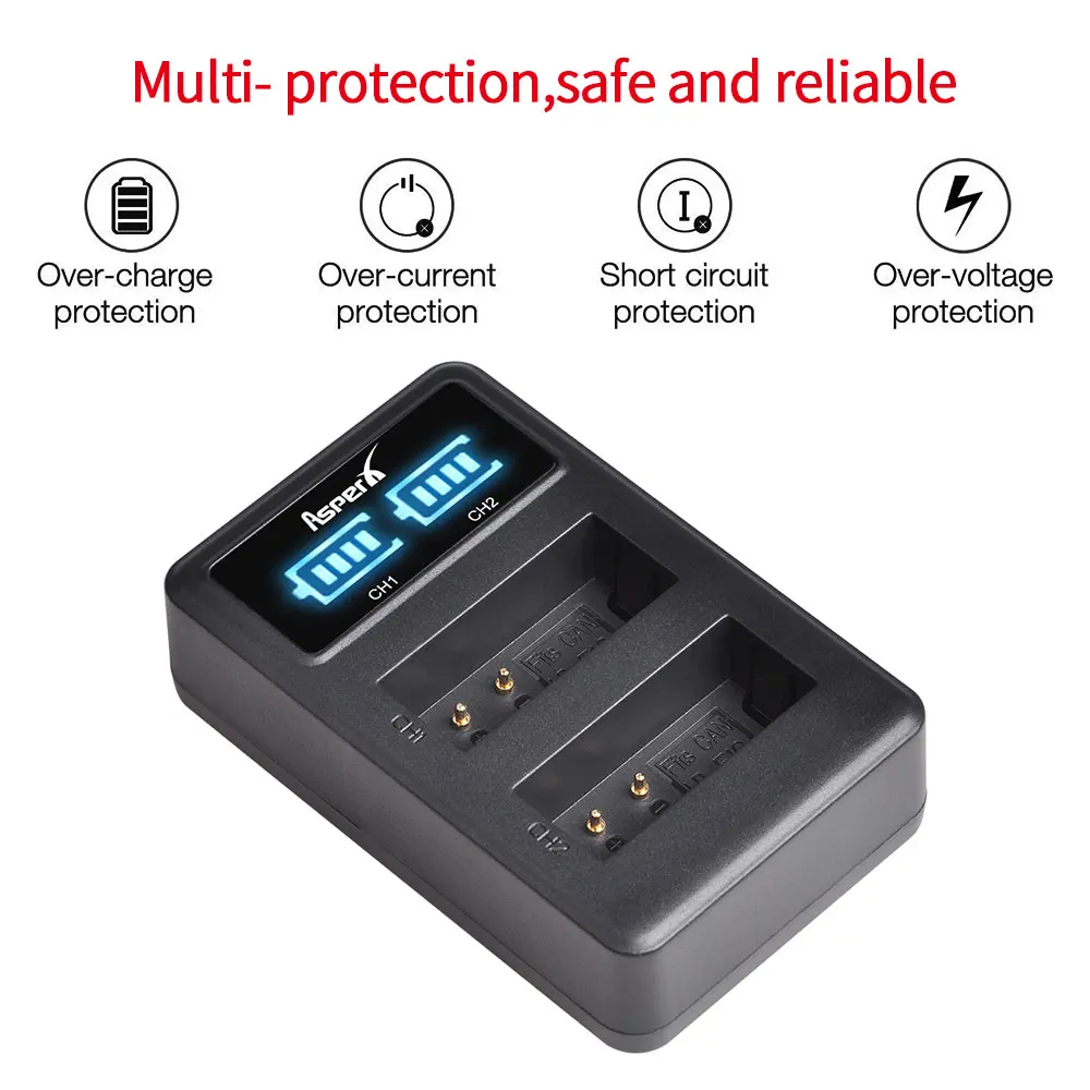 Зарядное устройство LPE10 LP-E10 для Canon LP E10 Battery EOS 1300D 1100D 4000D 2000D 3000D 1200D Rebel T5 T6 T7 T100 T3