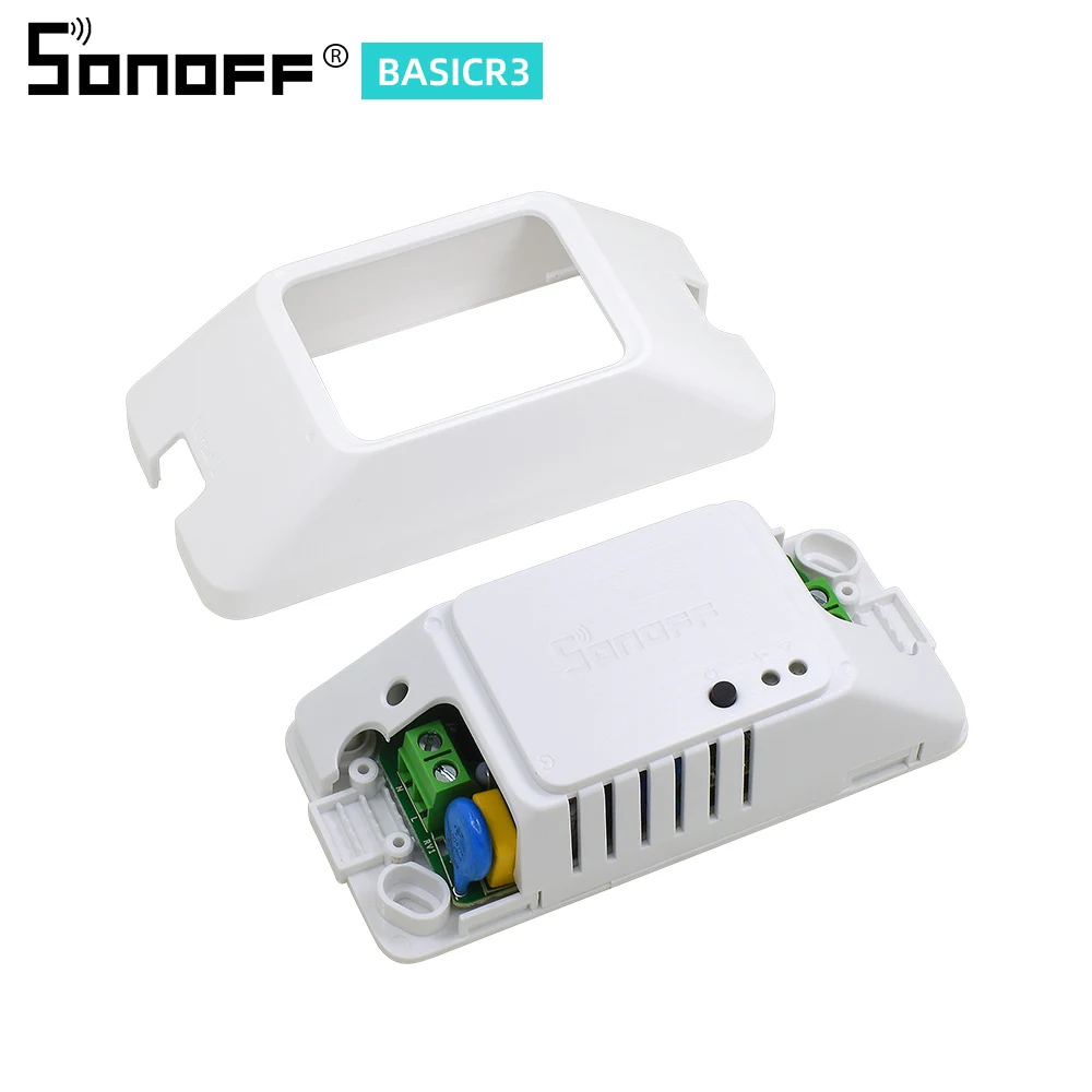 

Беспроводной смарт-переключатель SONOFF Basic R3/R2, Wi-Fi, таймер освещения, управление через приложение/Голосовое управление/дистанционное управле...