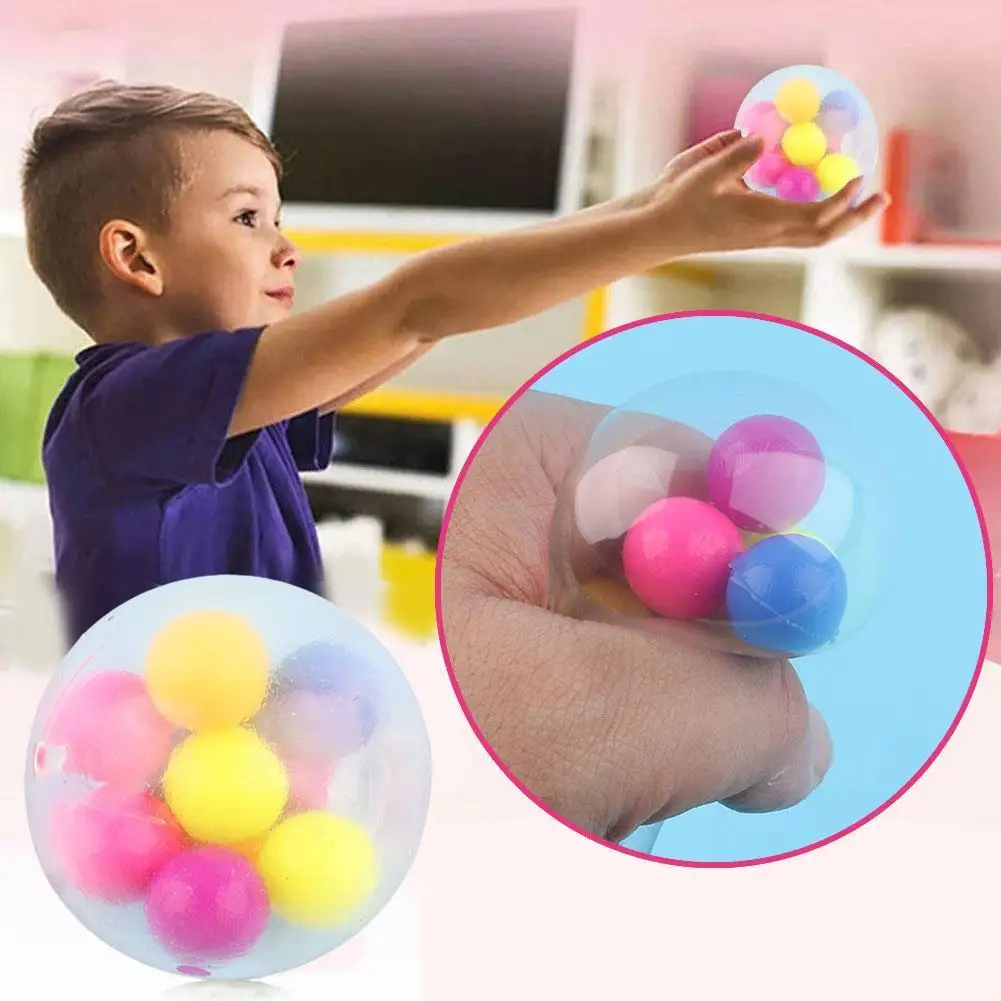

New TPR FidgetToysToys Vent Ball Grape Ball Squeeze Anti-compression Relieve Pressure Decompression Toy For Adults And Children
