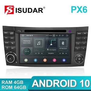 Isudar PX6 Android 10 два Din Автомобильный мультимедийный плеер для MercedesBenzE-ClassW211E300CLKW209CLSW219 dvd-плеер GPS радио