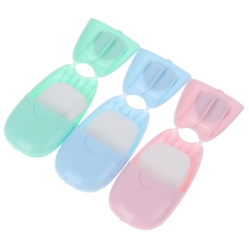 50 штук одноразовое мыло в коробке бумажная портативная коробка для мытья рук